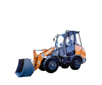 Radlader Weycor AR320 online mieten radlader weycor ar320 schraeg von vorne