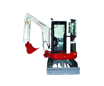 bagger takeuchi tb23r von vorne
