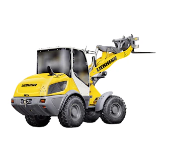 radlader liebherr 506 von hinten