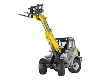 Radlader Kramer 8095T online mieten radlader kramer 8095t schraeg von vorne