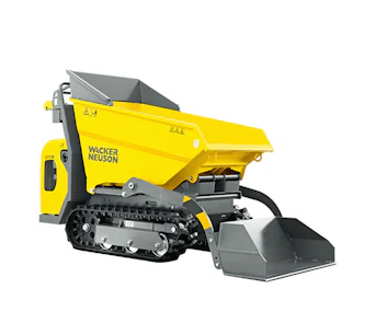 Raupendumper Wacker Neuson DT08 online mieten raupendumper wacker neuson dt08 schraeg von vorne