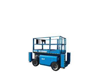 scherenarbeitsbuehne genie gs2668rt schraeg von vorne