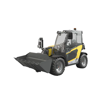 Teleskoplader 1445 Kramer online mieten Teleskoplader 1445 Kramer schraeg von vorne