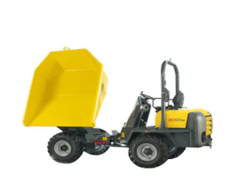 Raddumper Wacker Neuson 3001 schraeg von hinten