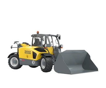 Teleskoplader Wacker Neuson TH522 online mieten Teleskoplader Wacker Neuson TH522 schraeg von vorne