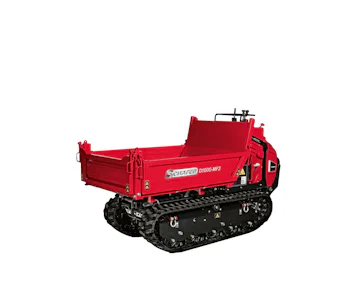 Raupendumper Schaefer D1600 MF3 online mieten Raupendumper Schaefer D1600 MF3 schraeg von vorne