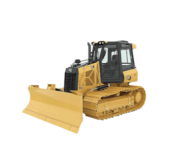 Kettendozer Caterpillar CAT D3 XL schraeg von vorne