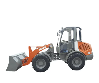 Radlader Atlas AR60 online mieten Radlader Atlas AR60 von der Seite