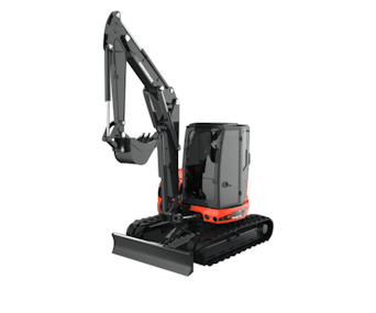 Raupenbagger Eurocomach ES60TR schraeg von vorne