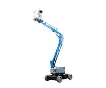 Gelenkteleskopbuehne Genie Z33-18 schraeg von vorne