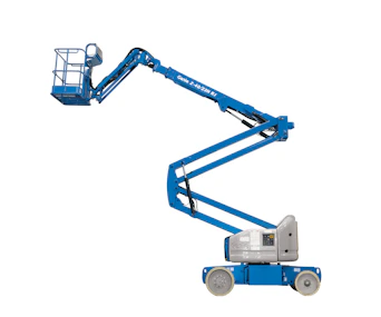 Gelenkteleskopbuehne Genie Z40-23 online mieten Gelenkteleskopbuehne Genie Z40-23 von der Seite