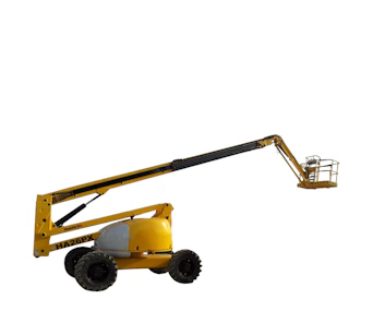 Gelenksarbeitsbuehne Haulotte HA 26 PX online mieten Gelenksarbeitsbuehne Haulotte HA 26 PX von der Seite