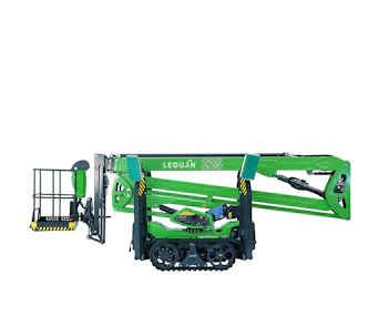 Gelenkteleskoparbeitsbühne Leguan 225 online mieten Gelenkteleskoparbeitsbühne Leguan 225 seitliche Darstellung