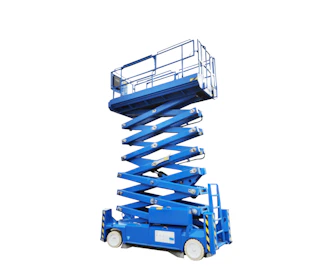 PB Lifttechnik S171-12ES Scherenarbeitsbuehne Genie S 171-12 ES schraeg von der Seite