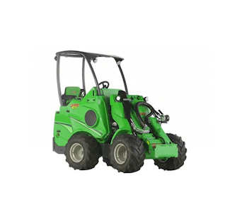 Kompaktradlader Avant R28 online mieten Kompaktradlader Avant R28 schräg von vorne