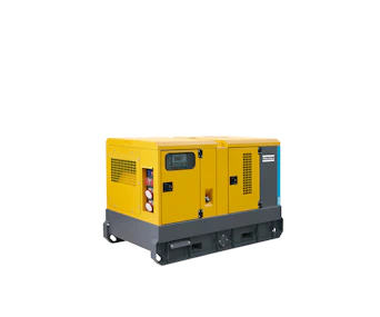 Stromerzeuger Atlas Copco QAS 60 Ansicht seitlich vorne