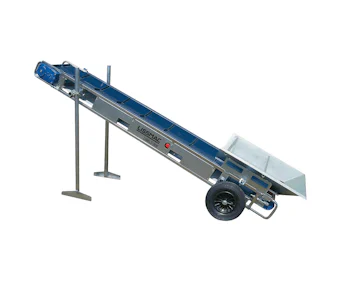 Förderband Lissmac LIBELT 300 schräg mit Stützen