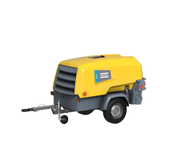 Kompressor Atlas Copco XAS 58 online mieten Kompressor Atlas Copco XAS 58 Darstellung seitlich schräg