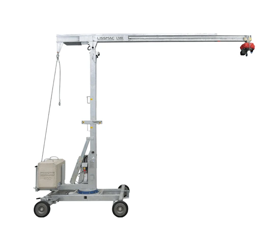 Kleinkran Lissmac LMK 400 TFE online mieten Kleinkran Lissmac LMK 400 TFE seitliche Darstellung