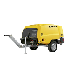 Kompressor Kaeser Mobilair M50 seitlich schräge Darstellung