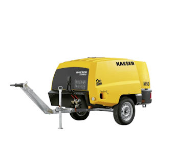 Kompressor Kaeser Mobilair M50 seitlich schräge Darstellung