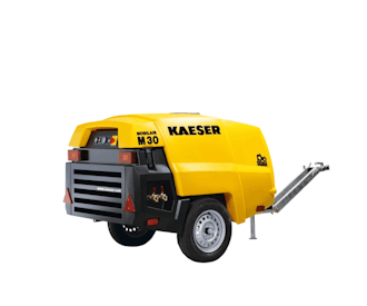 Kompressor Kaeser Mobilair M30 seitlich schräge Darstellung