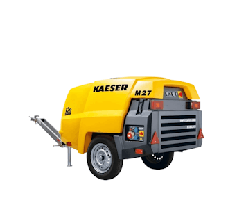 Kompressor Kaeser Mobilair M27 seitlich schräge Darstellung