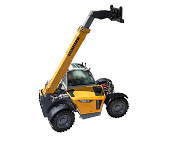 Teleskoplader Liebherr T 32-7 online mieten Teleskoplader Liebherr T 32-7 seitliche Darstellung