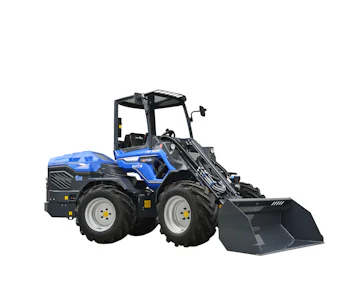 Radlader Multione 11.6 K online mieten Radlader Multione 11.6 K seitlich schräge Darstellung