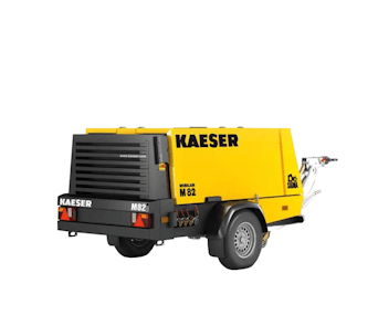 Kompressor Kaeser Mobilair M82 seitliche Darstellung