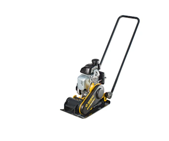 Rüttelplatte Bomag BVP 10/30 online mieten Rüttelplatte Bomag BVP 10/30 schräg von vorne