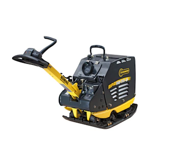 Rüttelplatte Bomag BPR 50/55 online mieten Rüttelplatte Bomag BPR 50/55 seitlich von hinten