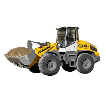 Radlader Liebherr L 514 online mieten Radlader Liebherr L 514 Seitenansicht