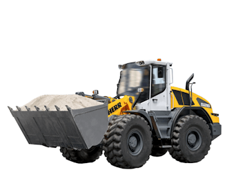 Radlader Liebherr L 526 schräg von vorne