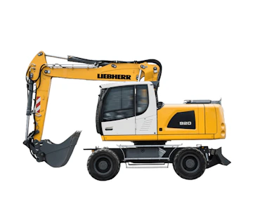 Mobilbagger Liebherr A 920 online mieten Mobilbagger Liebherr A 920 Seitenansicht