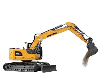 Raupenbagger Liebherr R 920 Compact Seitenansicht