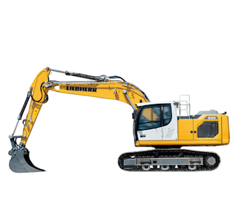 Raupenbagger Liebherr R 922 Seitenansicht