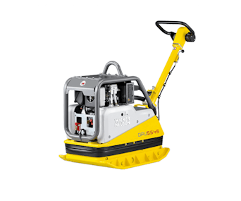Rüttelplatte Wacker Neuson DPU 5545H seitlich schräg von vorne