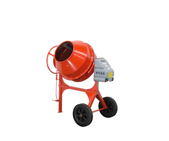 Zwangsbetonmischer Atika Expert 185 seitliche Darstellung