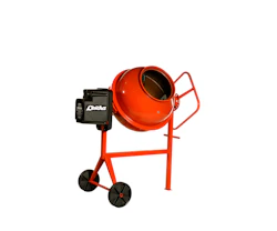 Zwangsbetonmischer Lescha SM 145 S WS seitliche Darstellung
