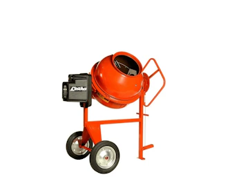Zwangsbetonmischer Lescha SM 165 S seitliche Darstellung