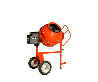 Zwangsbetonmischer Lescha SM 165 S seitliche Darstellung