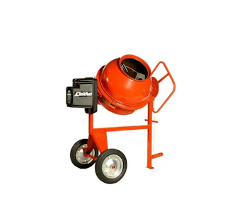 Zwangsbetonmischer Lescha SM 165 S online mieten Zwangsbetonmischer Lescha SM 165 S seitliche Darstellung