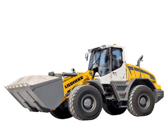 Radlader Liebherr L 538 seitliche Darstellung