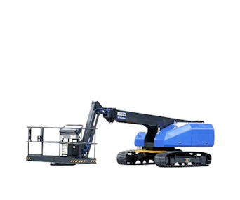 Teleskoparbeitsbühne Aichi SR14CJ online mieten Teleskoparbeitsbühne Aichi SR14CJ seitliche Darstellung