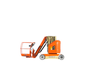 Elektro Arbeitsbühne JLG Toucan 12E PLUS online mieten Elektro Arbeitsbühne JLG Toucan 12E PLUS seitliche Darstellung