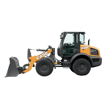 Radlader Case 221F Seitenansicht