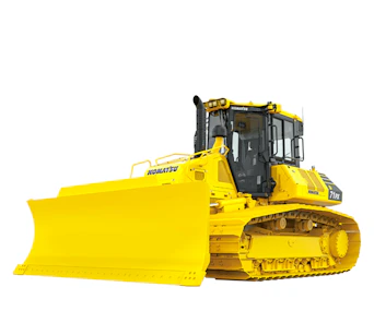 Planierraupe Komatsu D71PX seitlich schräge Darstellung