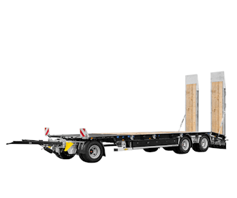 Tieflader Humbaur HTD 308525-3A seitliche Darstellung