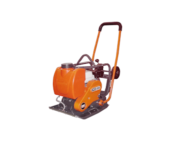 Rüttelplatte Lescha Belle PCX 20A seitliche Darstellung